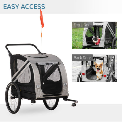 2-In-1 Pet Bike Trailer Stroller - Tampa Home & Garden Store