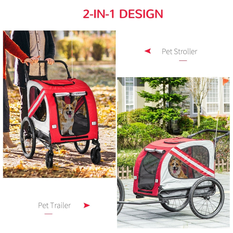 2-In-1 Pet Bike Trailer Stroller - Tampa Home & Garden Store