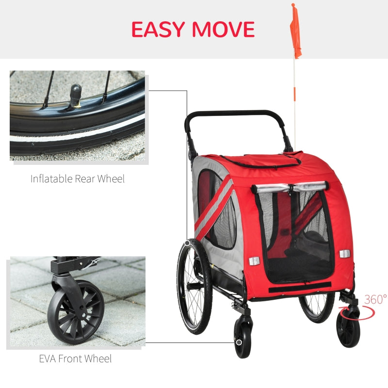 2-In-1 Pet Bike Trailer Stroller - Tampa Home & Garden Store