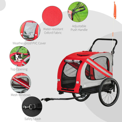 2-In-1 Pet Bike Trailer Stroller - Tampa Home & Garden Store