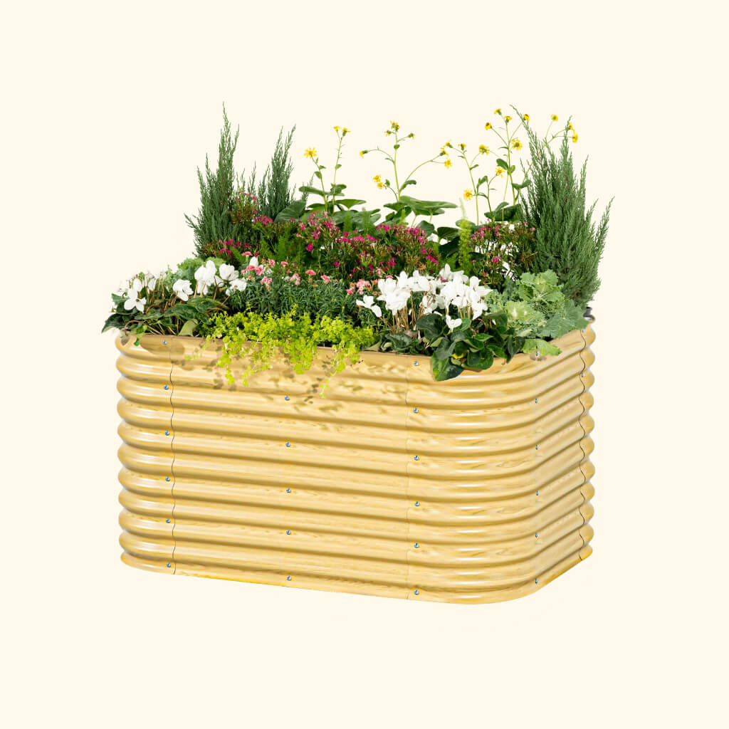 32" Tall Midsize Raised Garden Bed Kit 6 in 1 Modular Metal - Tampa soil911.com