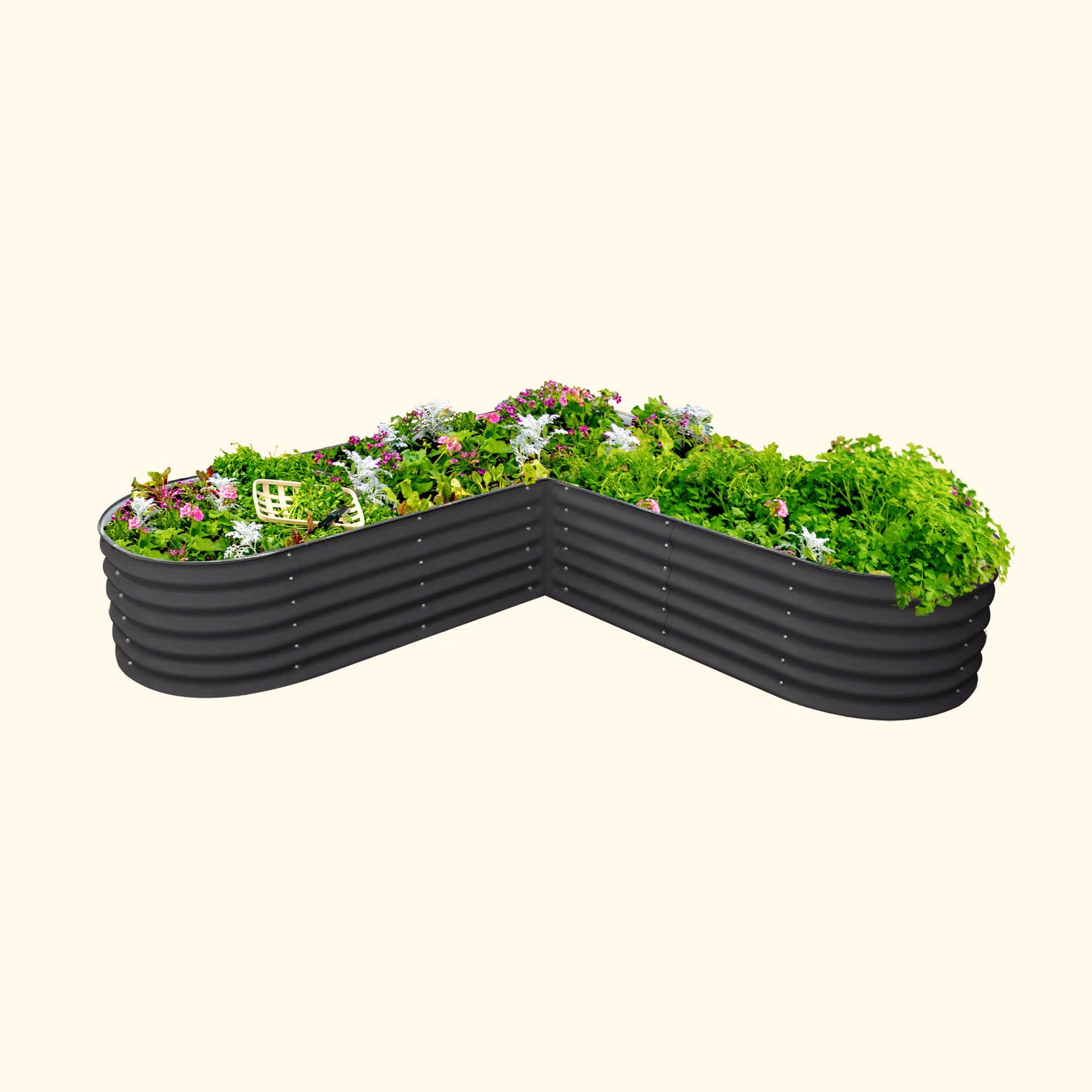 17" Tall L Shaped Raised Garden Bed - Large Size - Tampa soil911.com