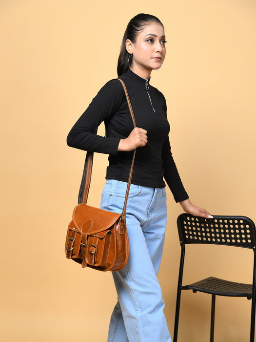 2-Pocket Leather Sling For Women - Tampa Home & Garden Store