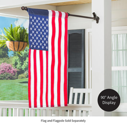 2-Position Cast Iron House Flag Bracket, Bronze - Tampa Home & Garden Store