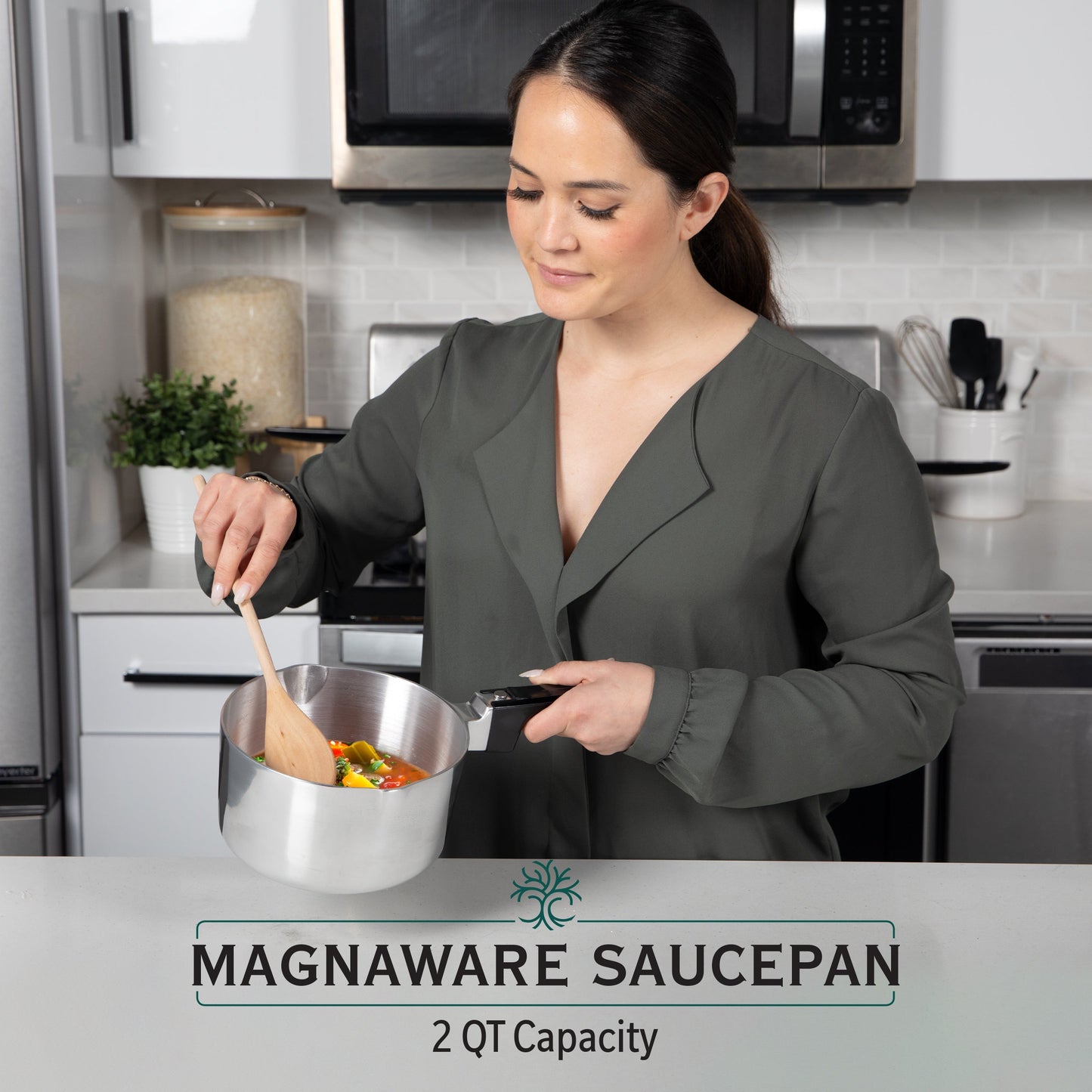 2 Quart Sauce Pan with Lid - Tampa Home & Garden Store