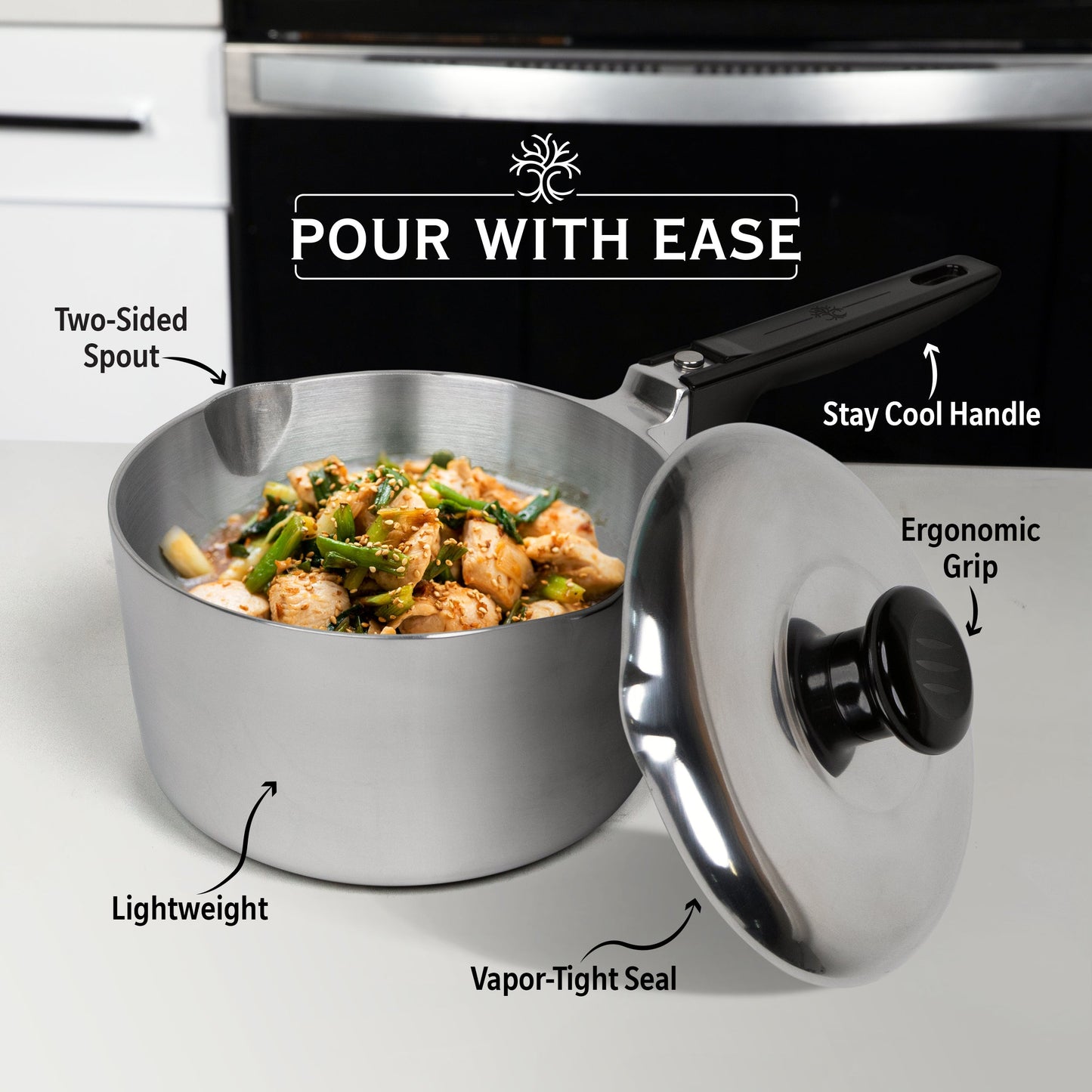 2 Quart Sauce Pan with Lid - Tampa Home & Garden Store