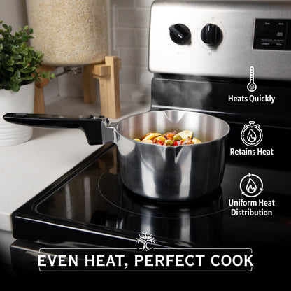 2 Quart Sauce Pan with Lid - Tampa Home & Garden Store