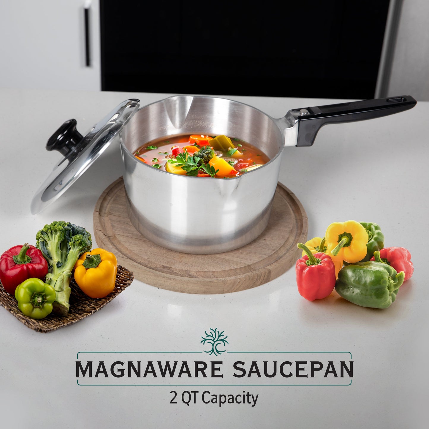 2 Quart Sauce Pan with Lid - Tampa Home & Garden Store