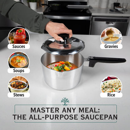 2 Quart Sauce Pan with Lid - Tampa Home & Garden Store