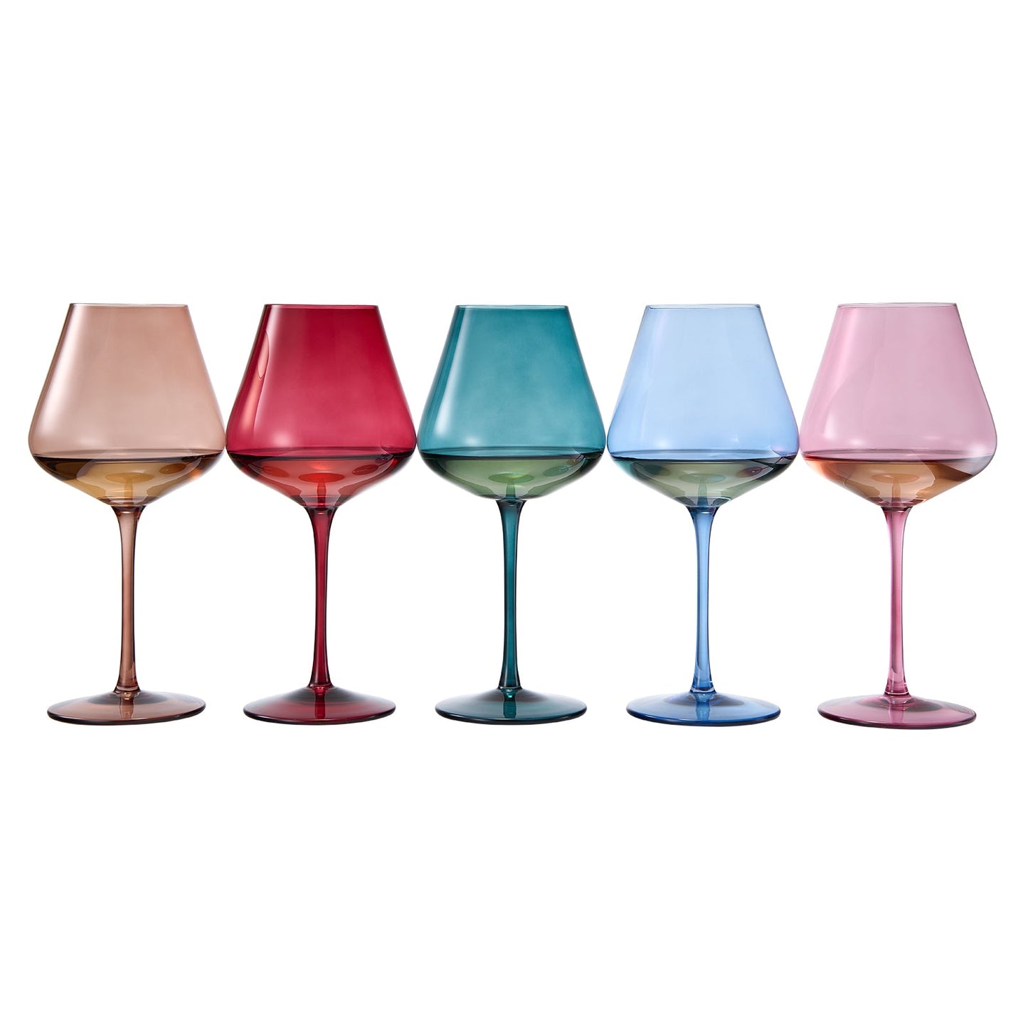 Stagioni Set of Five May Flowers Wine Glasses