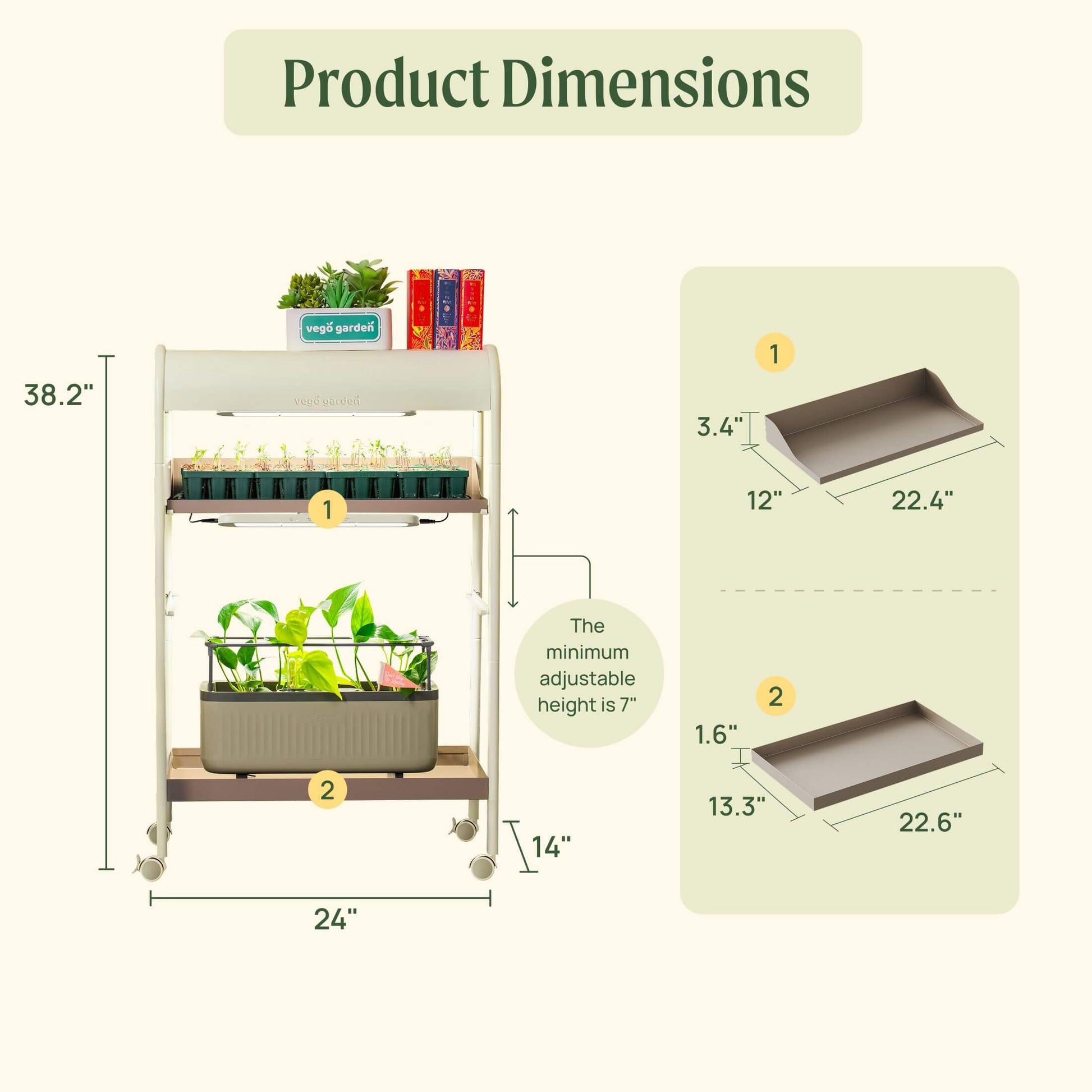 2 Tier Grow Light Garden - Tampa Home & Garden Store