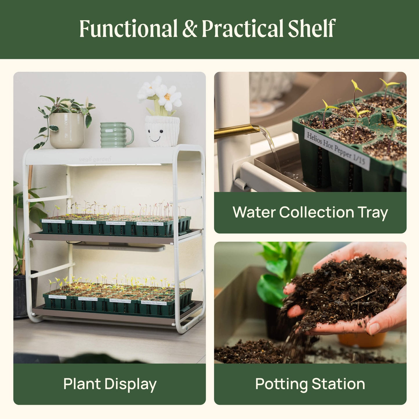 2 Tier Tabletop Grow Light Garden - Tampa Home & Garden Store