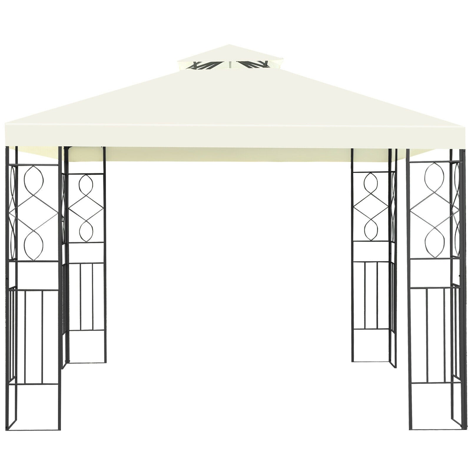 2 Tiers 10 x 10 Feet Patio Gazebo Canopy Tent - Tampa Home & Garden Store