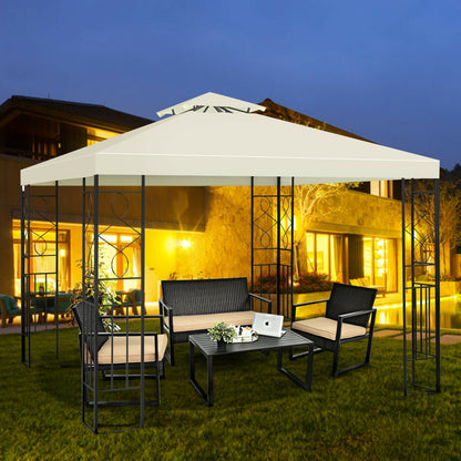 2 Tiers 10 x 10 Feet Patio Gazebo Canopy Tent - Tampa Home & Garden Store