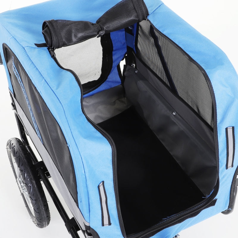 2-in-1, 3 Wheel Pet Jogging Stroller Bike Trailer - Tampa Home & Garden Store