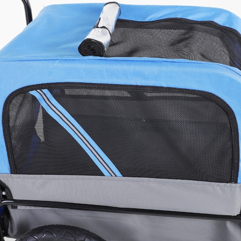 2-in-1, 3 Wheel Pet Jogging Stroller Bike Trailer - Tampa Home & Garden Store