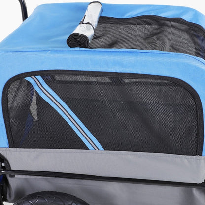 2-in-1, 3 Wheel Pet Jogging Stroller Bike Trailer - Tampa Home & Garden Store