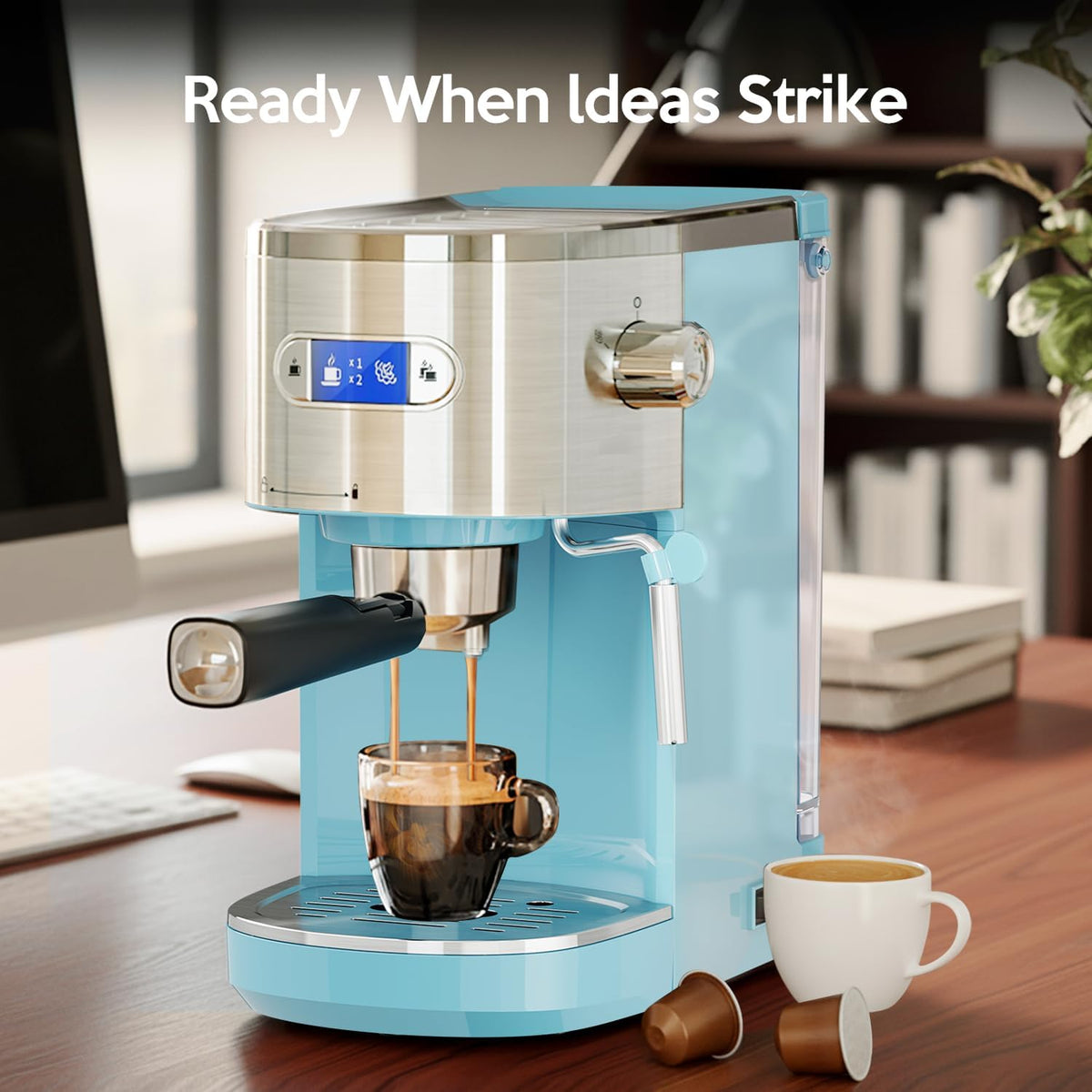 Cafetera 2 en 1 para café expreso y capuchino automático CM8054