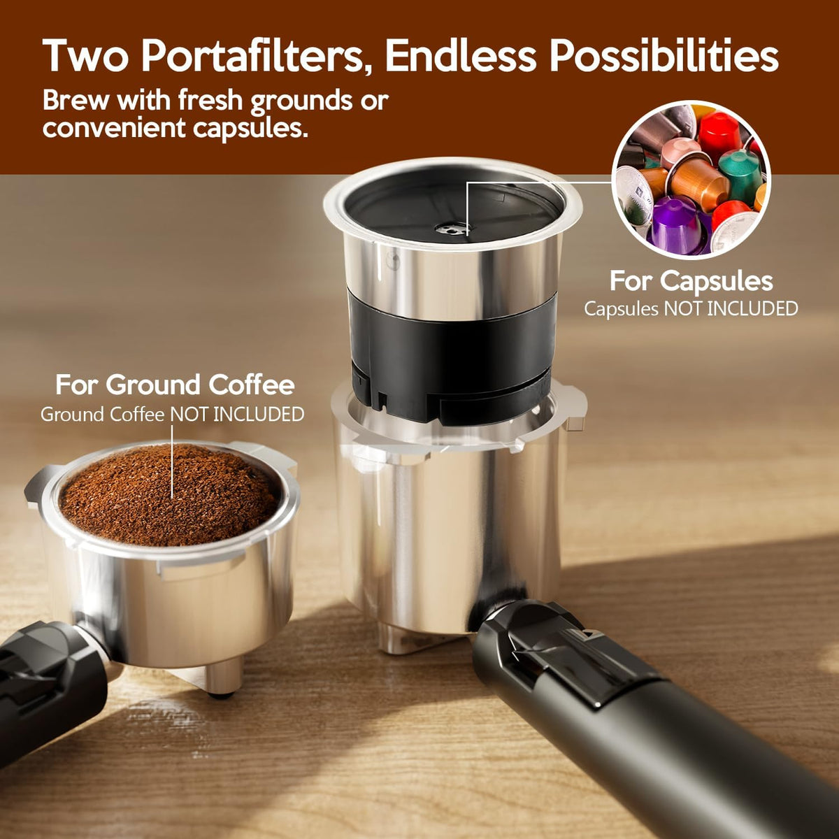Cafetera 2 en 1 para café expreso y capuchino automático CM8054