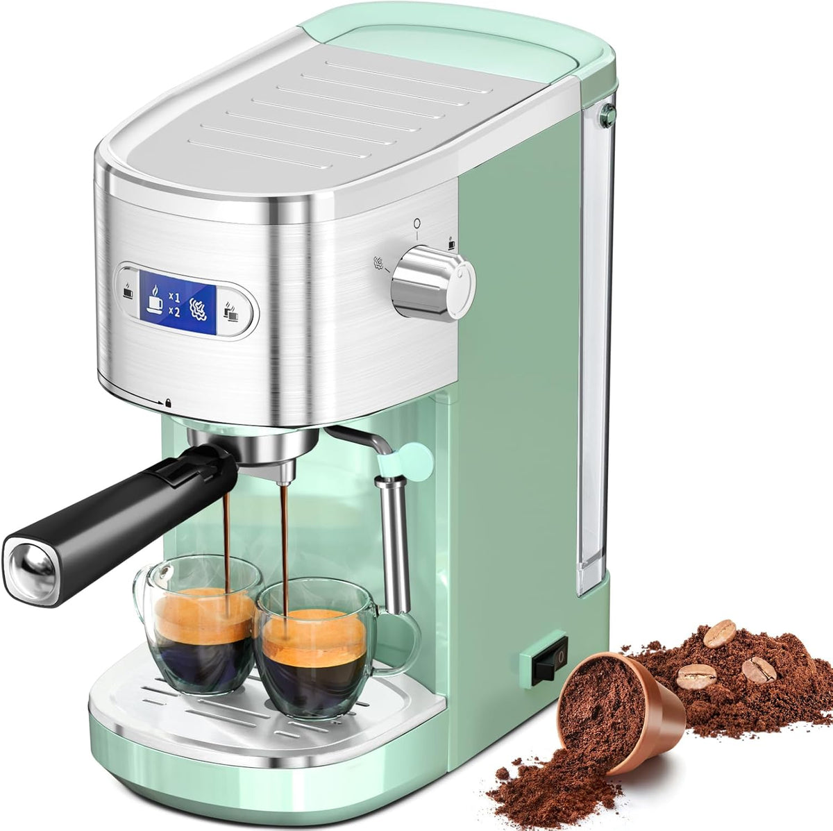 Cafetera 2 en 1 para café expreso y capuchino automático CM8054