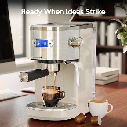 Cafetera 2 en 1 para café expreso y capuchino automático CM8054