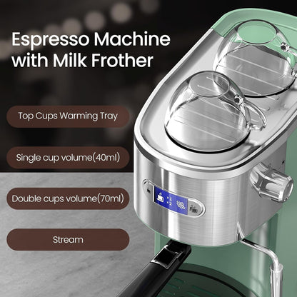 Cafetera 2 en 1 para café expreso y capuchino automático CM8054