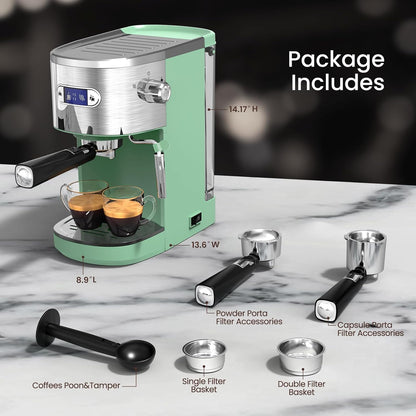 Cafetera 2 en 1 para café expreso y capuchino automático CM8054