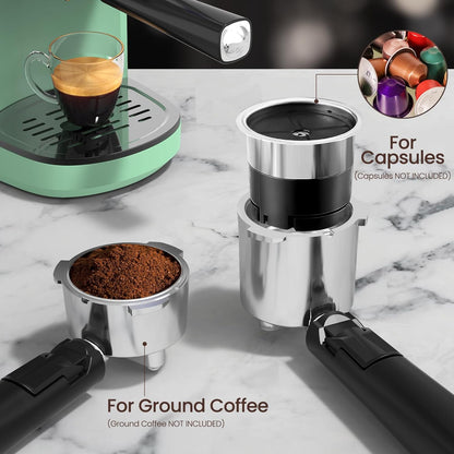Cafetera 2 en 1 para café expreso y capuchino automático CM8054