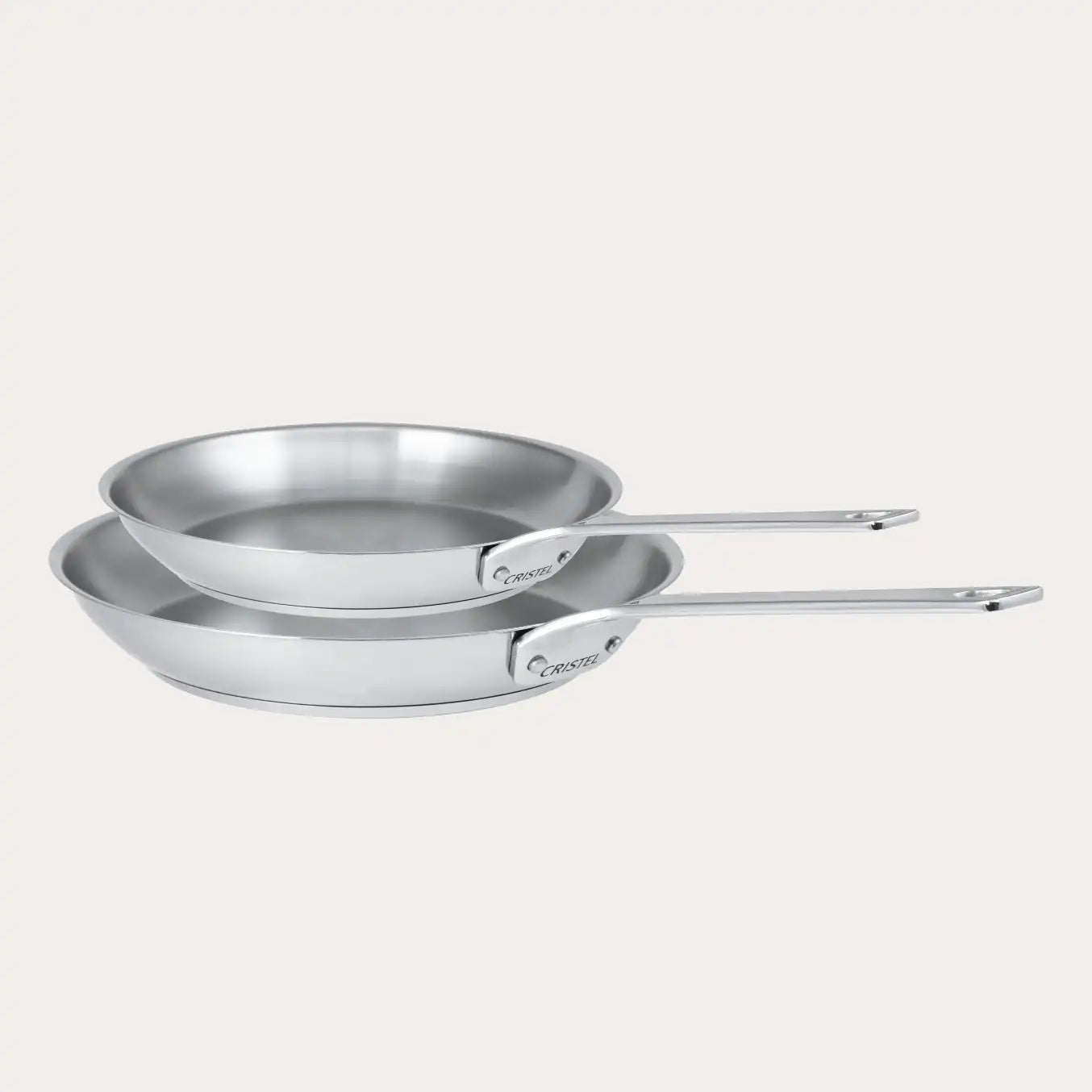 2 stainless steel Frying pans Set - Tampa Home & Garden Store
