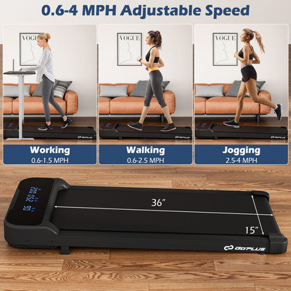 2.5HP Under Desk Treadmill with Remote Control and 3 Countdown Modes