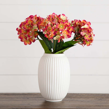 20" Artificial Hydrangea Flower Stems- Set of 3 - Tampa Home & Garden Store
