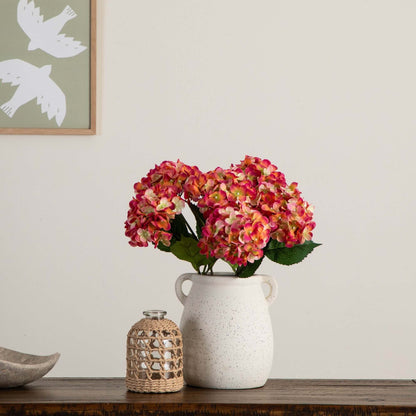 20" Artificial Hydrangea Flower Stems- Set of 3 - Tampa Home & Garden Store