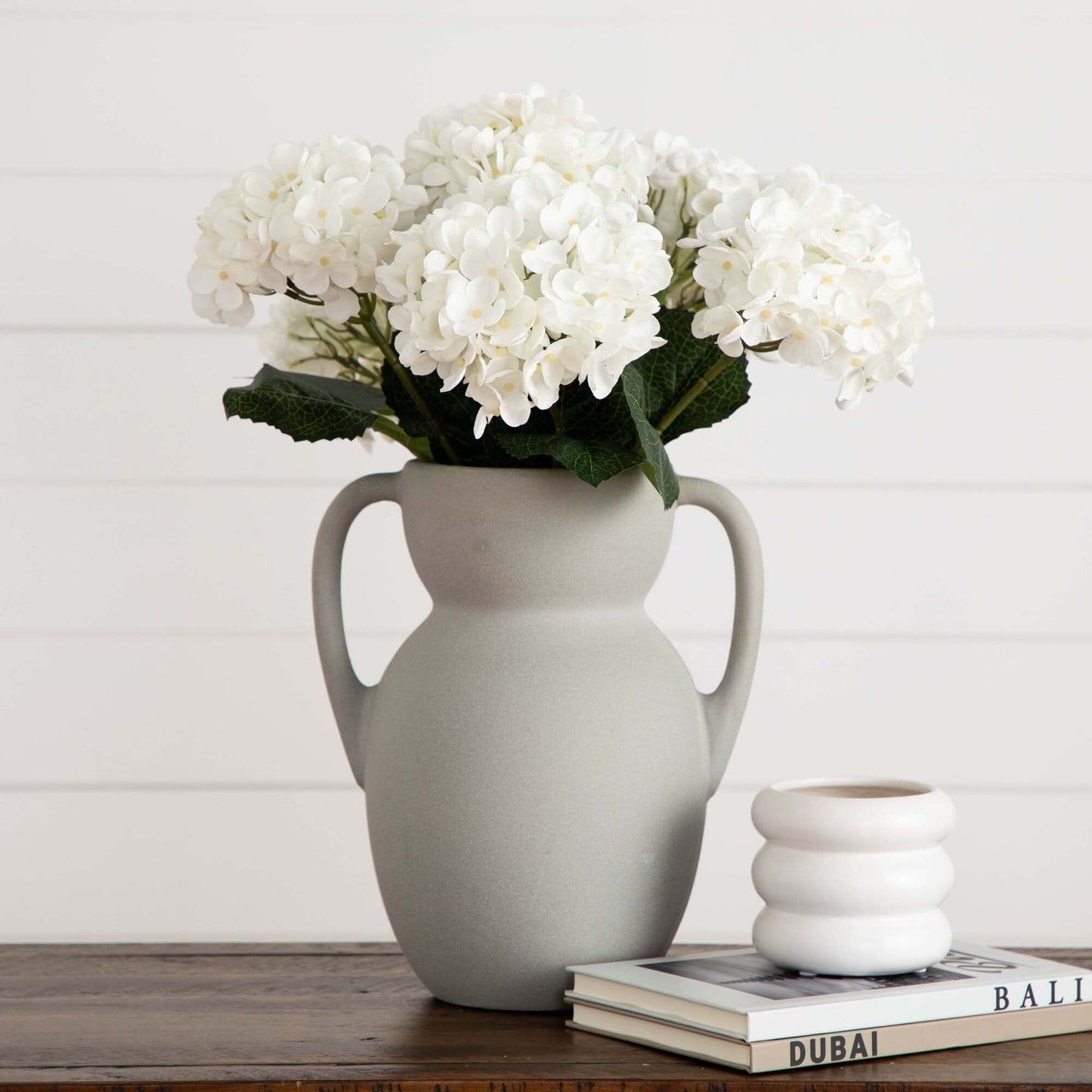 20" Artificial Hydrangea Flower Stems- Set of 3 - Tampa Home & Garden Store