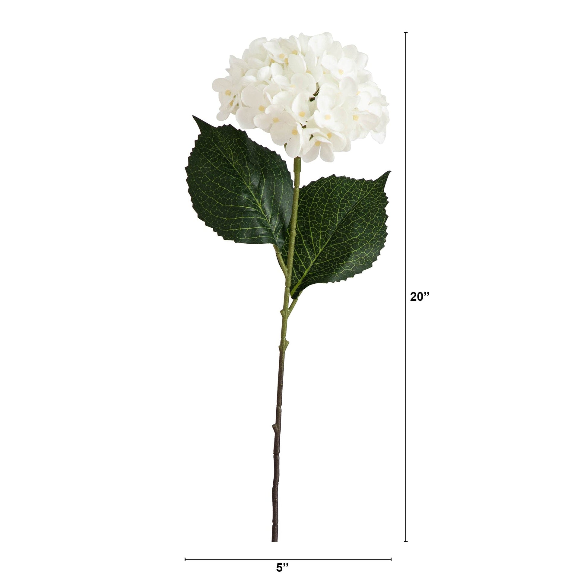 20" Artificial Hydrangea Flower Stems- Set of 3 - Tampa Home & Garden Store