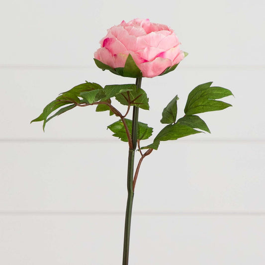 20"Artificial Peony Flower Stems - Set of 3 - Tampa Home & Garden Store