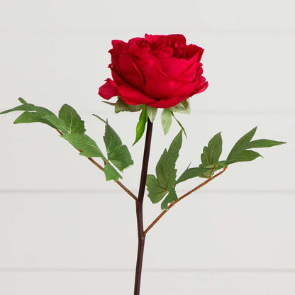 20"Artificial Peony Flower Stems - Set of 3 - Tampa Home & Garden Store