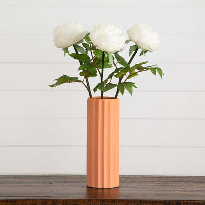 20"Artificial Peony Flower Stems - Set of 3 - Tampa Home & Garden Store