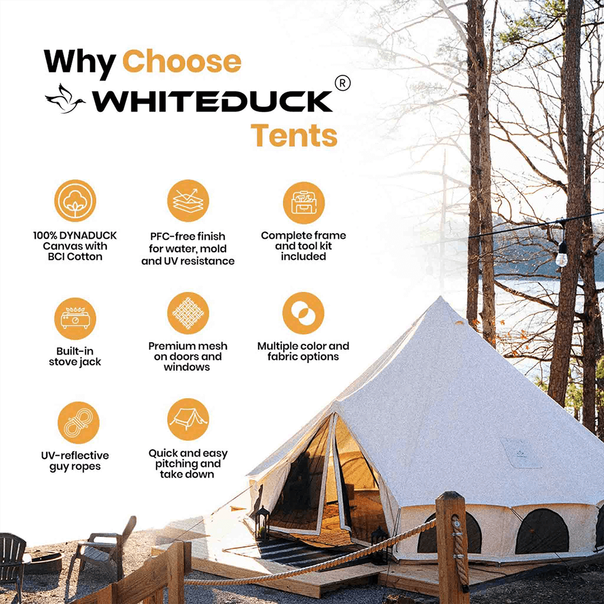 20' Avalon Bell Tent - Tampa Home & Garden Store