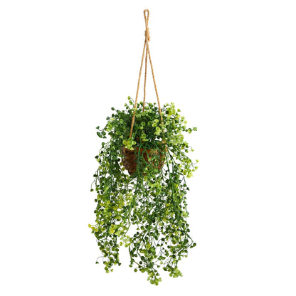 20” Baby Tear Artificial Plant in Hanging Basket - Tampa Home & Garden Store