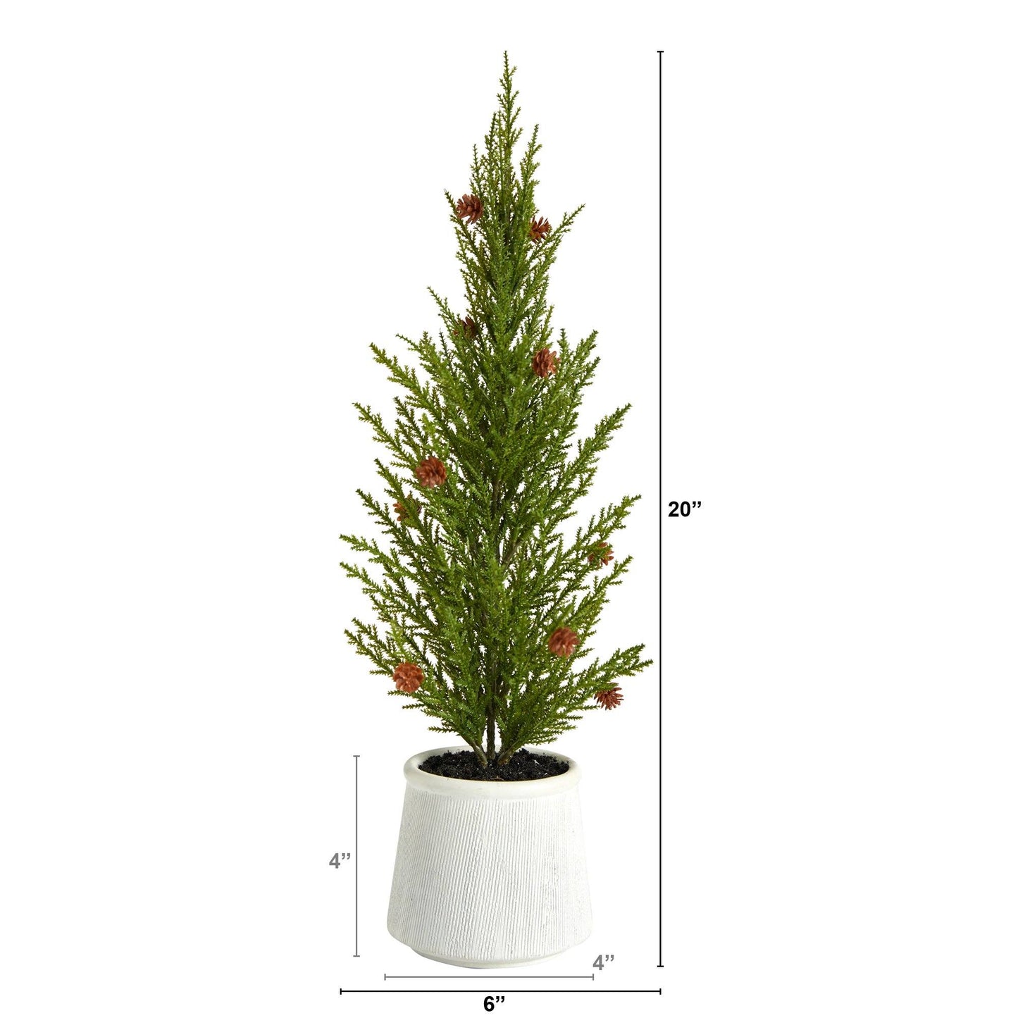 20'' Cedar Pine “Natural Look” Artificial Christmas Tree - Tampa Home & Garden Store