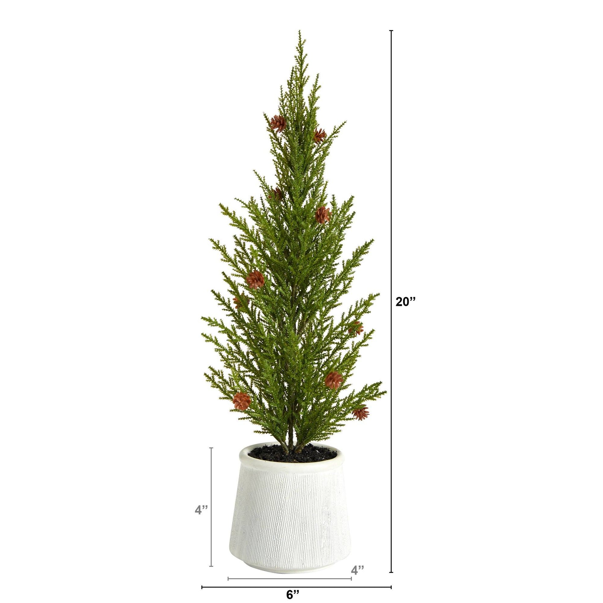 20'' Cedar Pine “Natural Look” Artificial Christmas Tree - Tampa Home & Garden Store