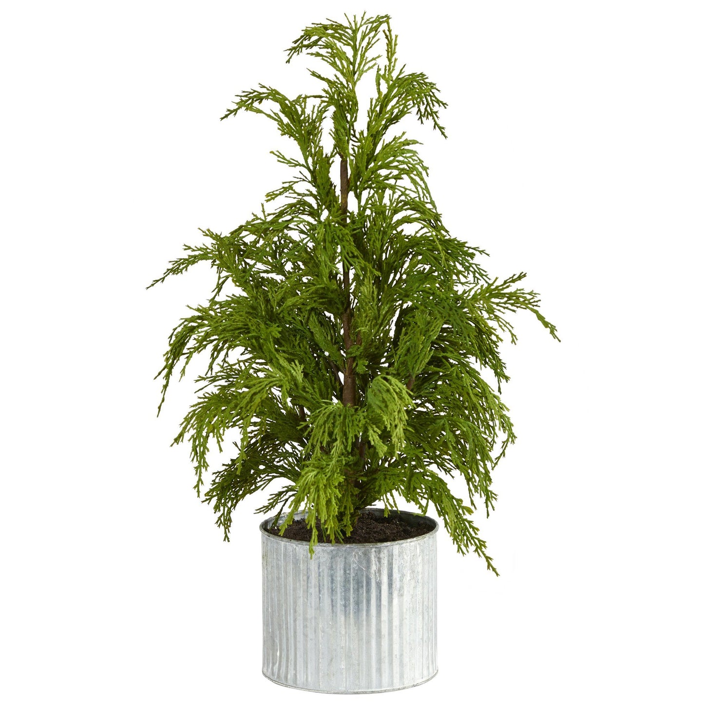 20” Cedar Pine “Natural Look” Artificial Christmas Tree in Decorative Planter - Tampa Home & Garden Store
