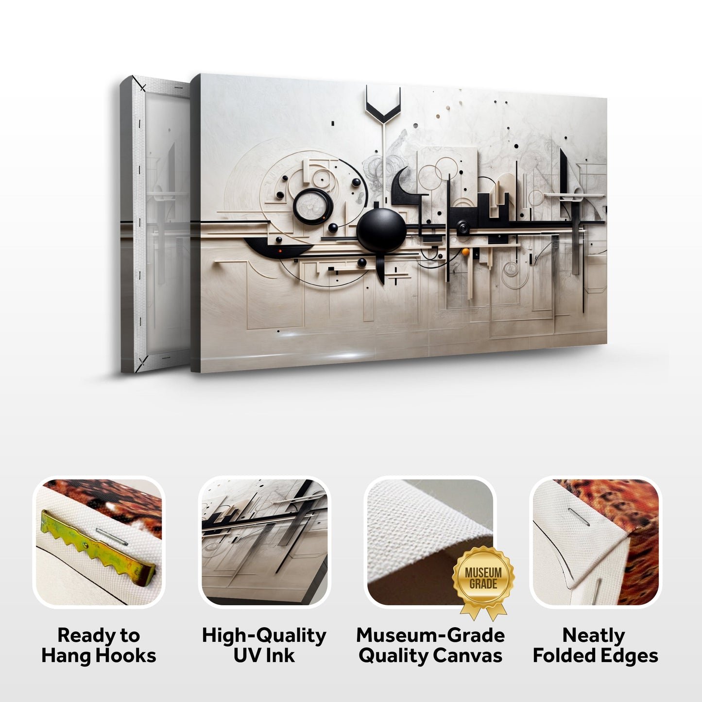 Canvas Modern Mechanical Wall Art by Tailored Canvases, abstract geometric design on Tampa Home & Garden Store