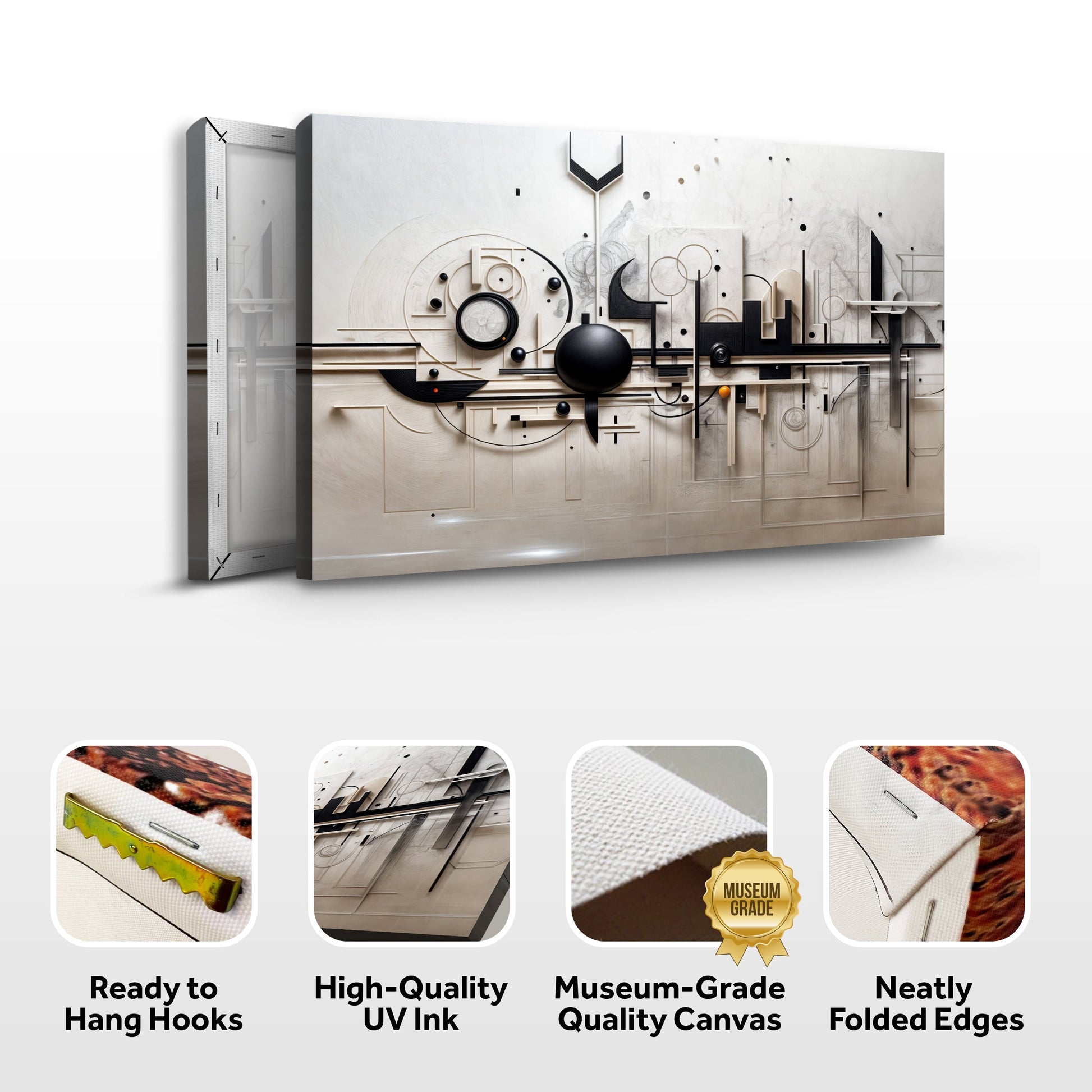 Canvas Modern Mechanical Wall Art by Tailored Canvases, abstract geometric design on Tampa Home & Garden Store