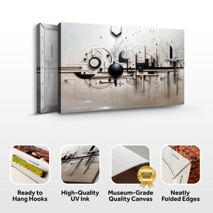 Canvas Modern Mechanical Wall Art by Tailored Canvases, abstract geometric design on Tampa Home & Garden Store