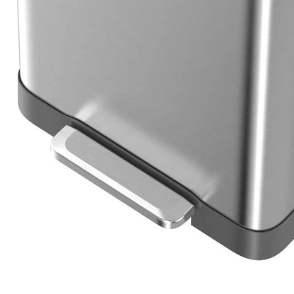 20-Gallon Sturdy Stainless Steel Kitchen Trash Can with Step-on Lid - Tampa Home & Garden Store