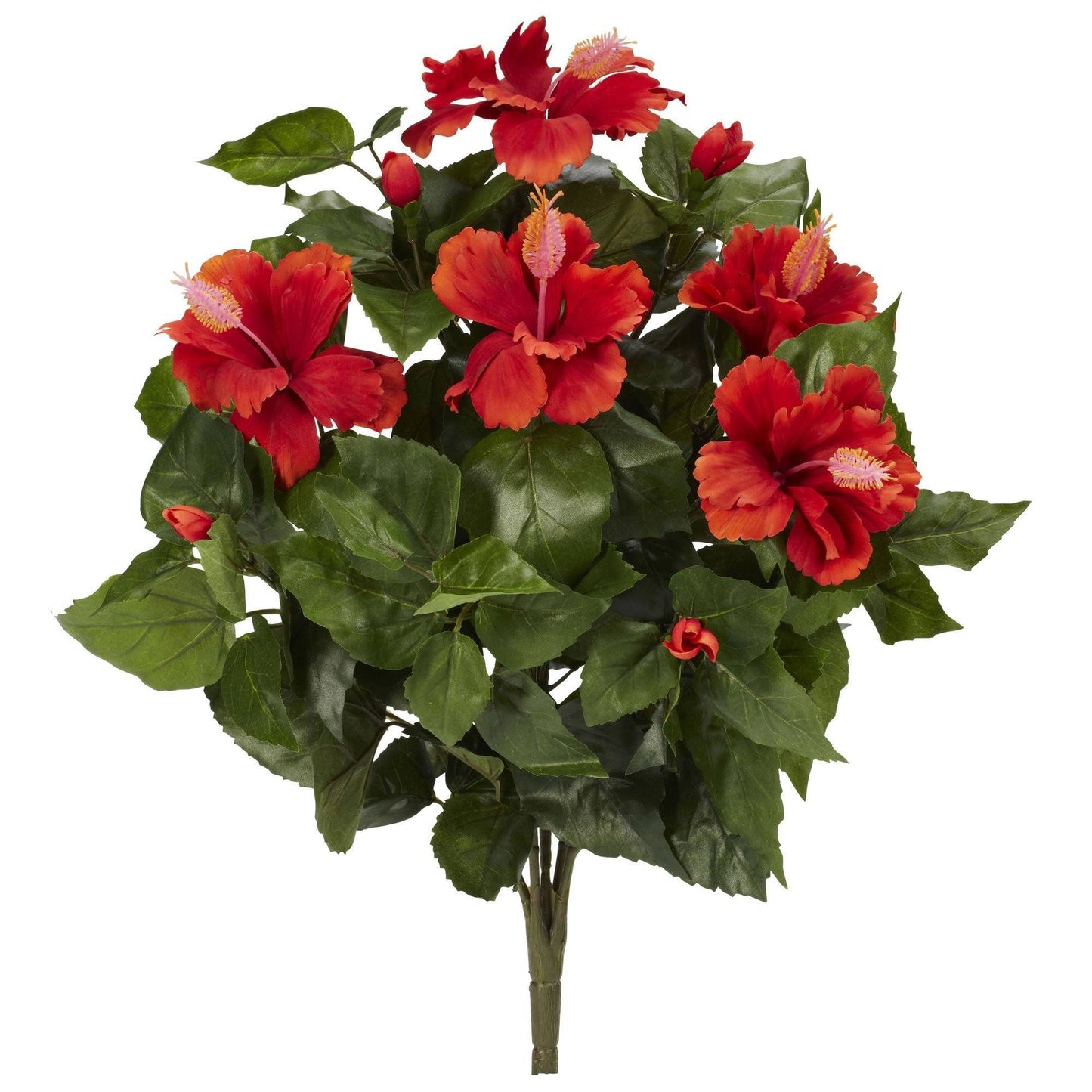 20” Hibiscus Artificial Plant (Set of 4) - Tampa Home & Garden Store