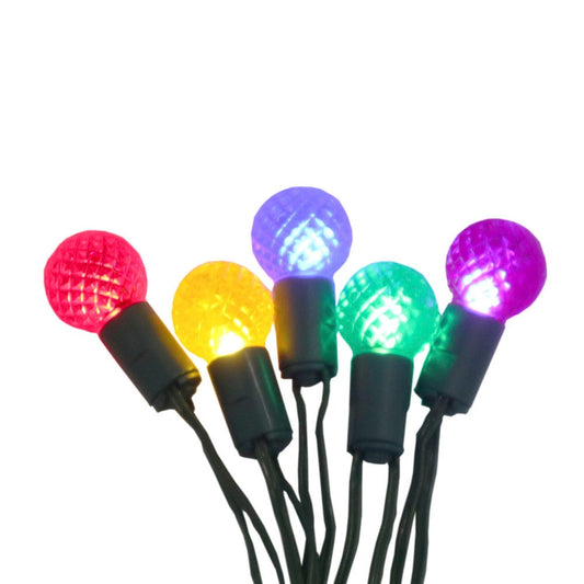 20-Light Battery Operated Multicolor Berry Bulb Fairy Lights With Green Wire - Tampa Home & Garden Store