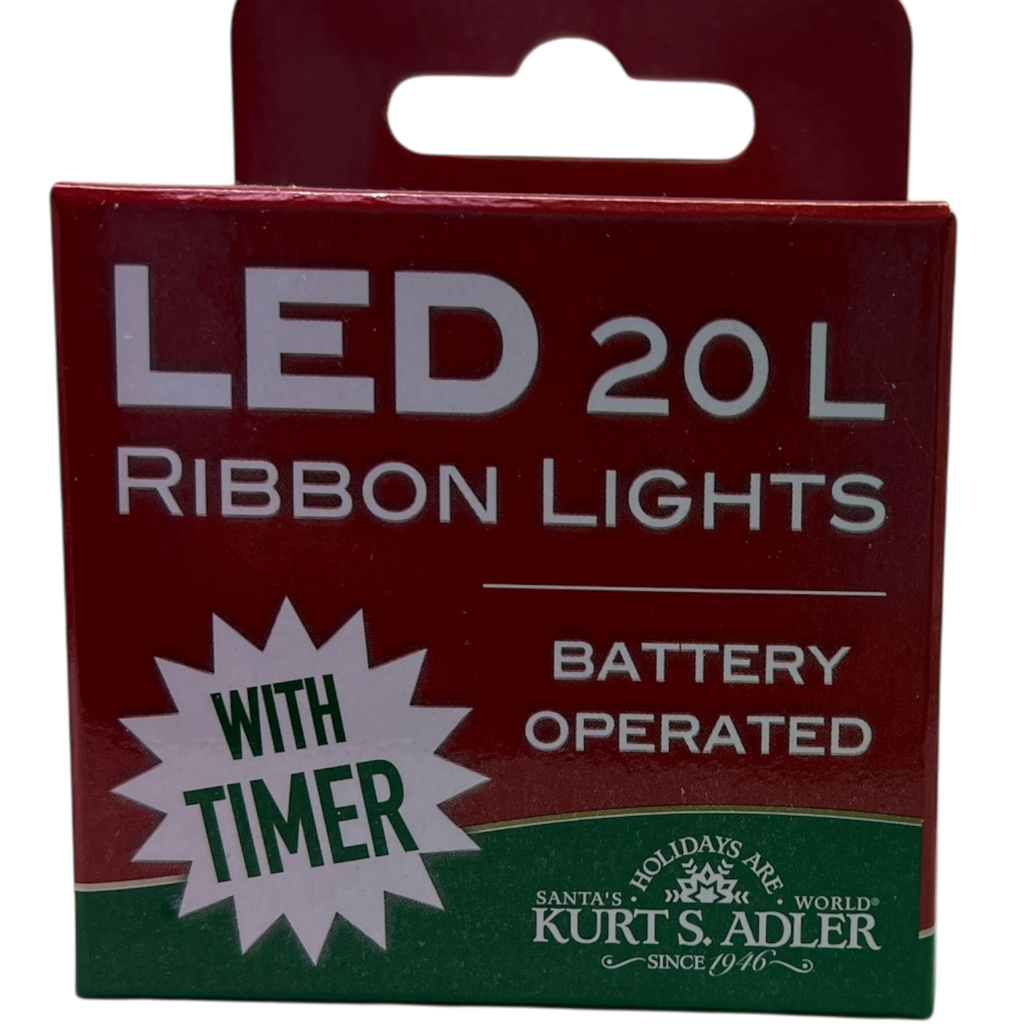 20-Light Battery-Operated Ribbon Lights - Gold - Tampa Home & Garden Store