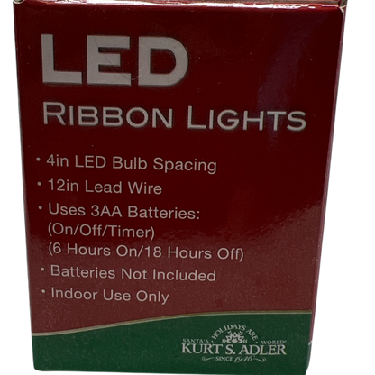 20-Light Battery-Operated Ribbon Lights - Gold - Tampa Home & Garden Store